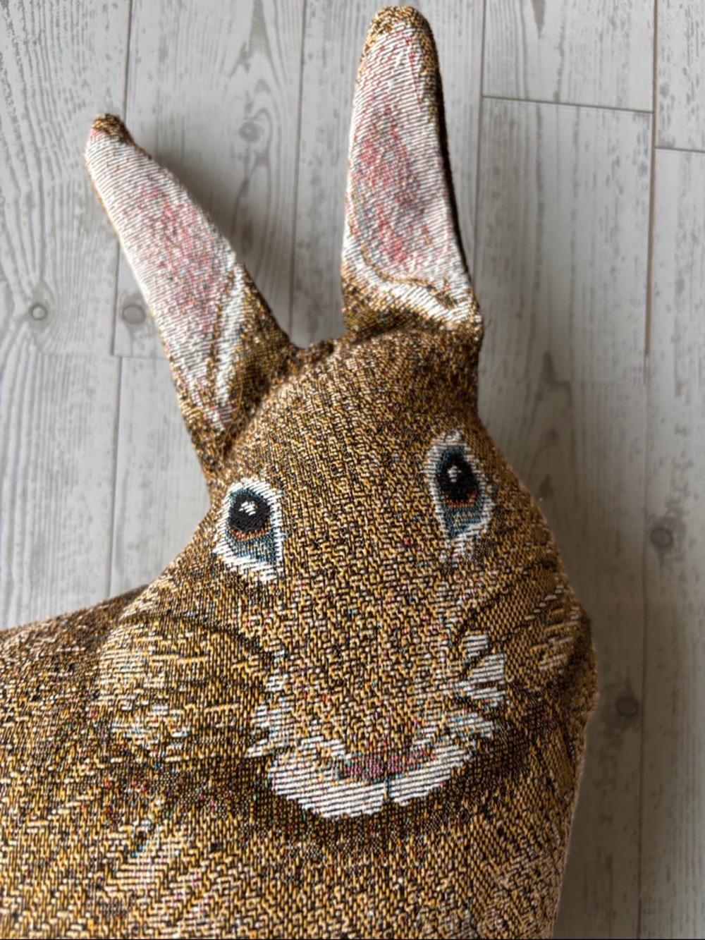 Lillian Vernon Bunny rabbit shaped pillow vintage Hare Raising Shaped - Picture 2 of 8